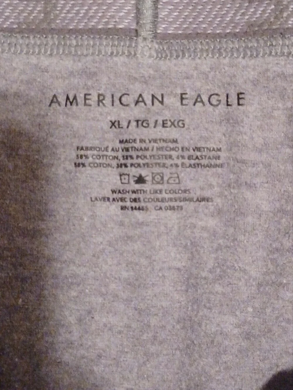 -- 4 American Eagle Outfitters Grey Boxers, Branded Waistband Men's XL Cotton